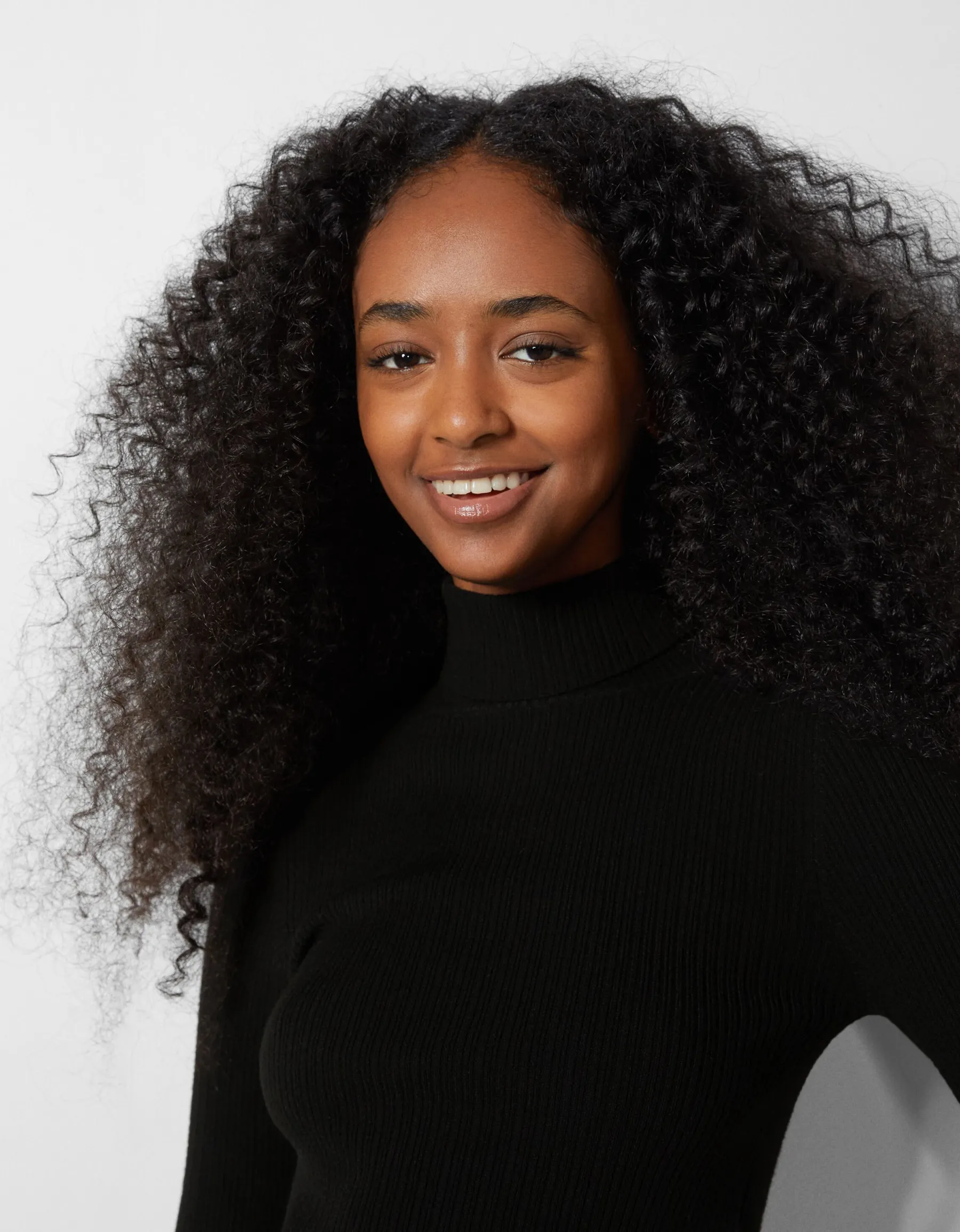 BERSHKA Pull bord-côte col roulé Noir Best Sale