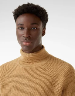 BERSHKA Pull col roulé épais Noir Best Sale