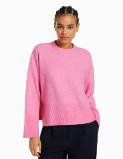 BERSHKA Pull oversize Rose Best Sale