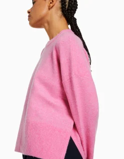 BERSHKA Pull oversize Rose Best Sale