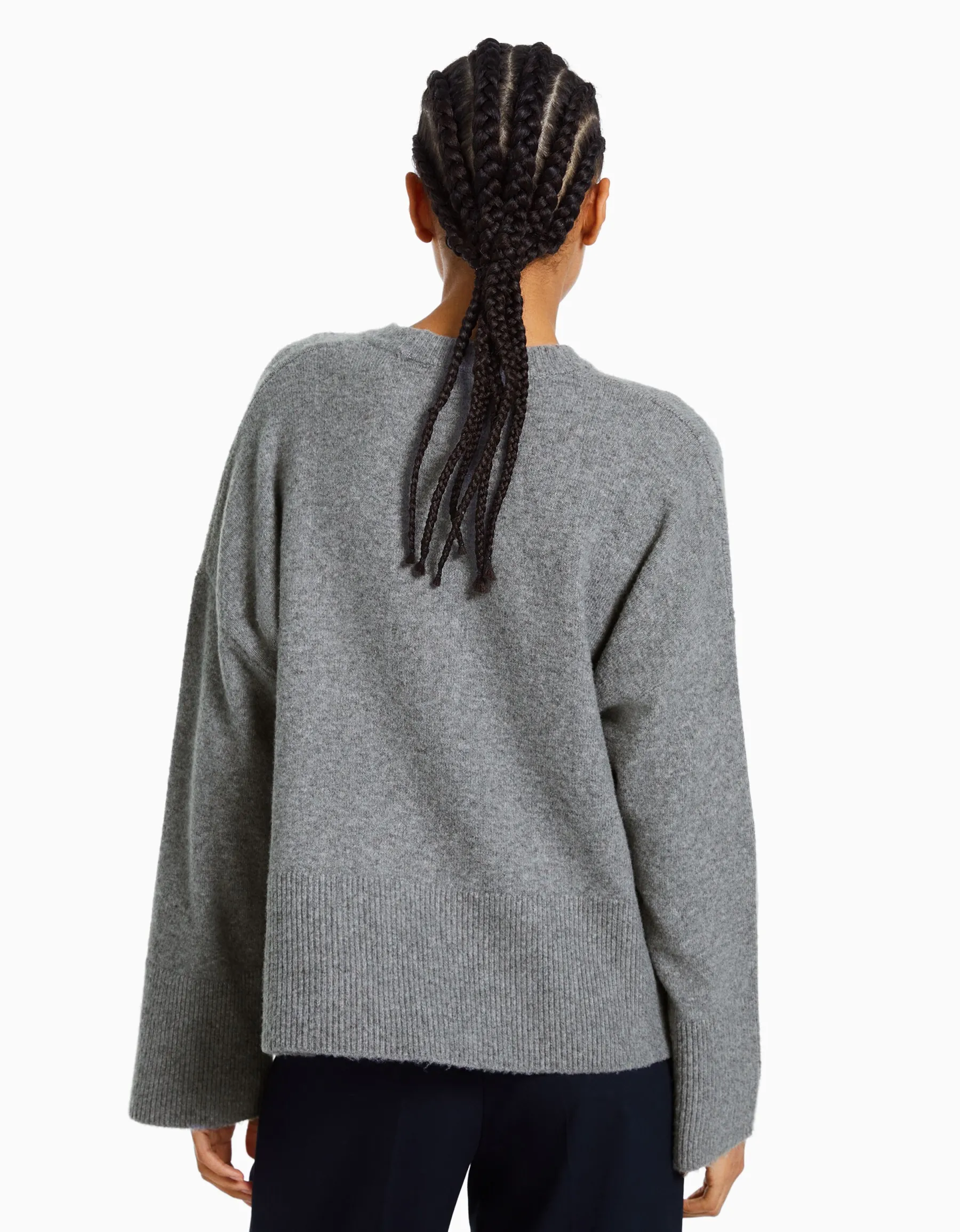 BERSHKA Pull oversize Rose Clearance