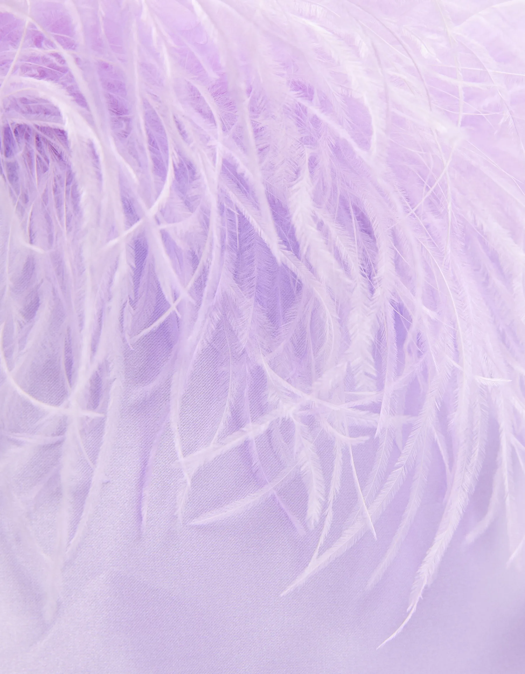 BERSHKA Sac anse plumes Violet Clearance