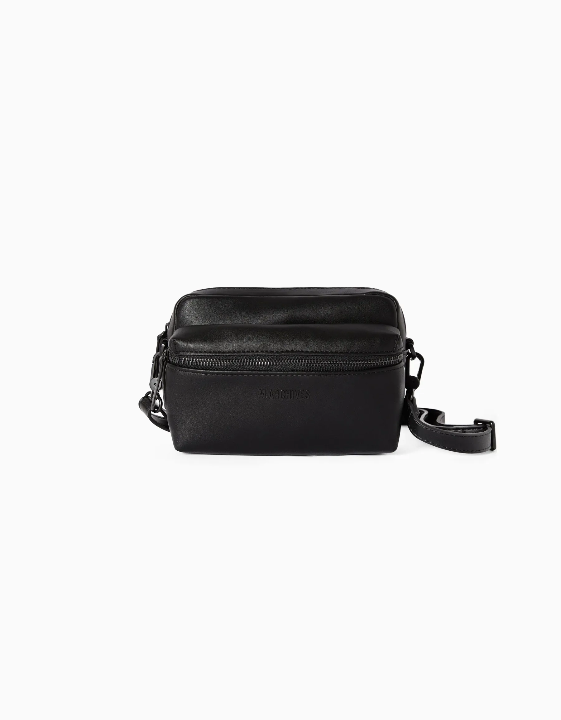 BERSHKA Sac bandoulière basique Noir Best Sale