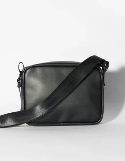 BERSHKA Sac bandoulière effet damier Noir Shop