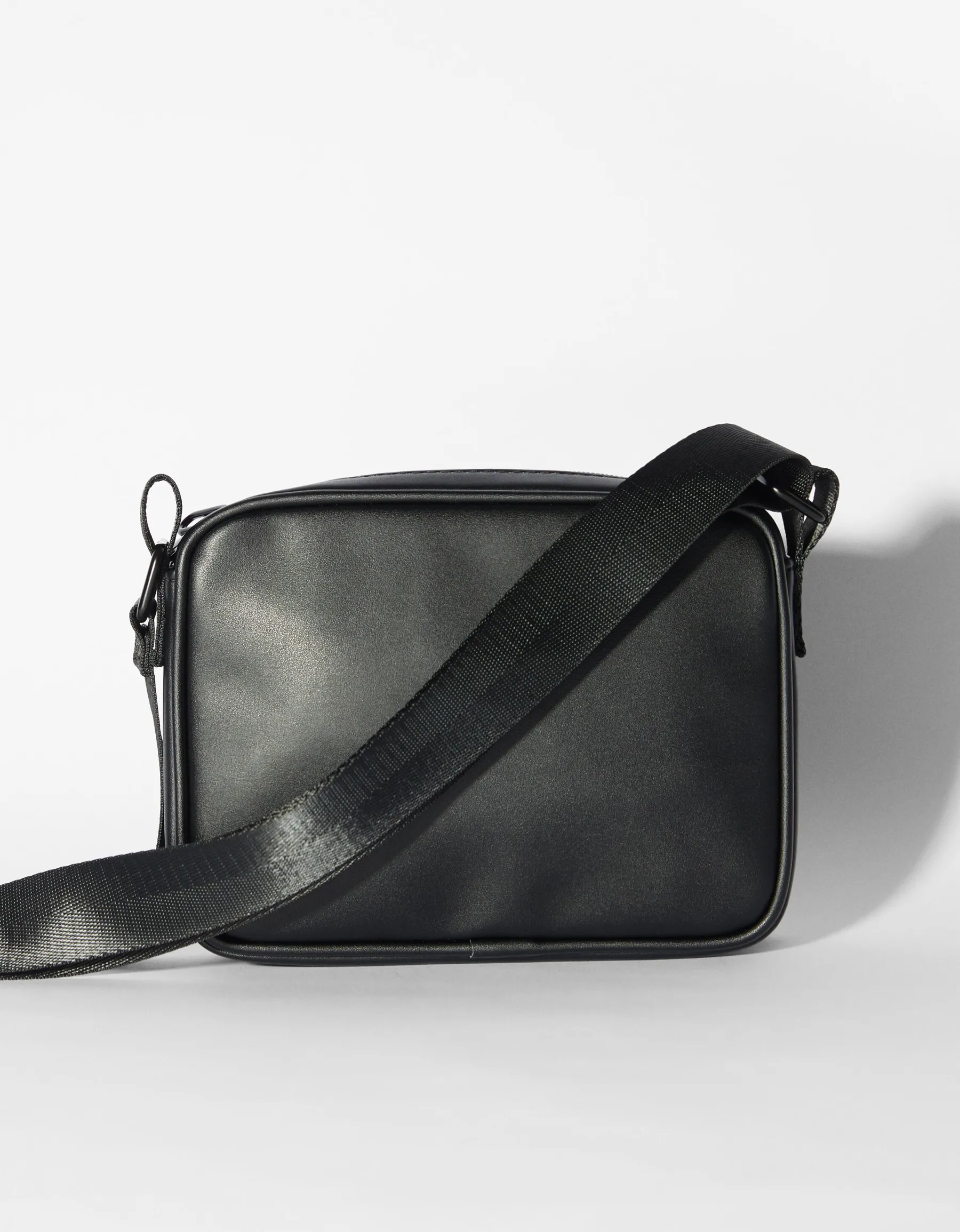 BERSHKA Sac bandoulière effet damier Noir Shop