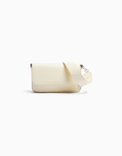 BERSHKA Sac bandoulière rigide Noir Sale