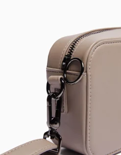 BERSHKA Sac bandoulière rigide Noir Flash Sale