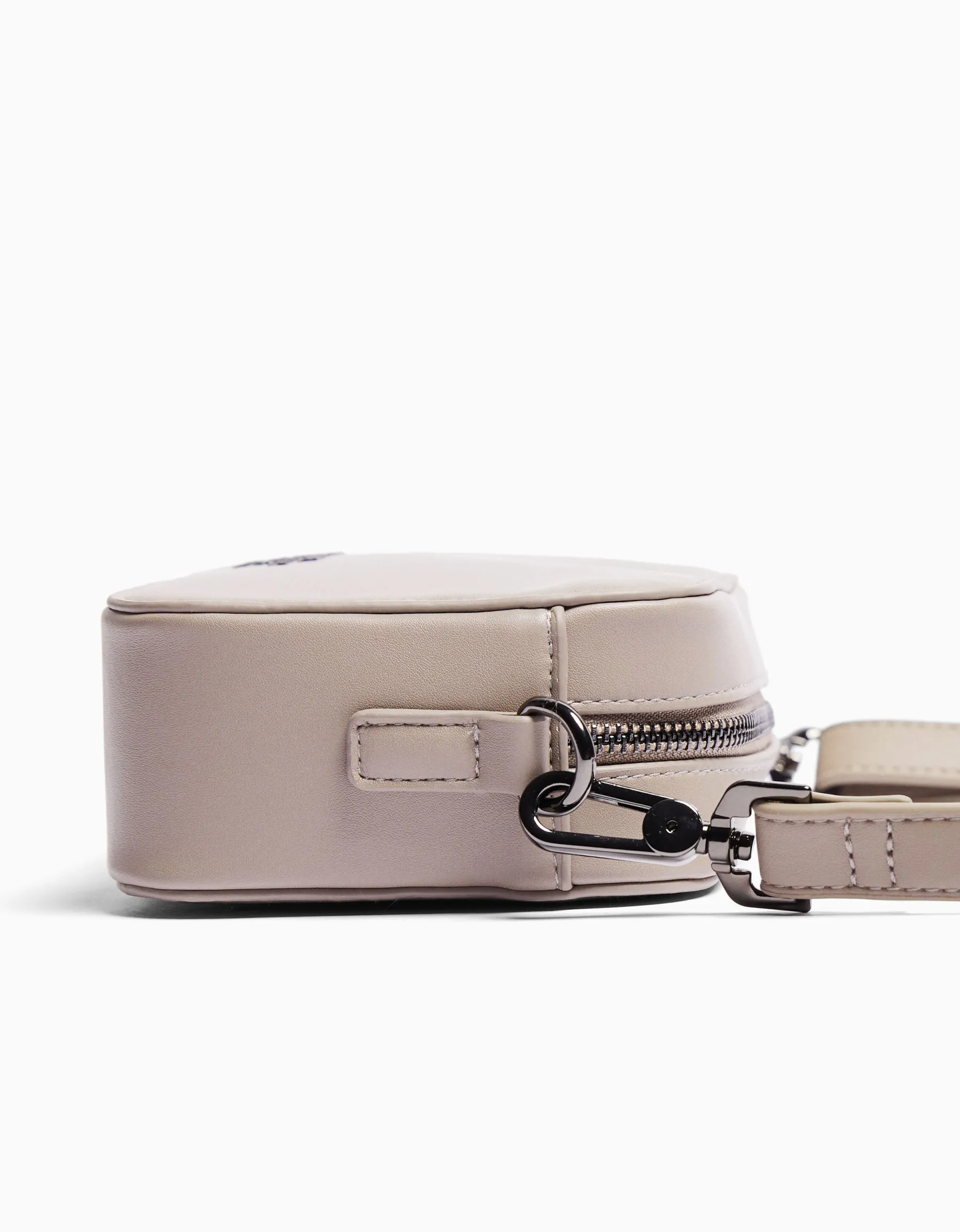 BERSHKA Sac bandoulière rigide Noir Flash Sale