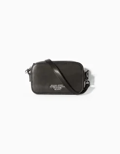 BERSHKA Sac bandoulière rigide Noir Shop