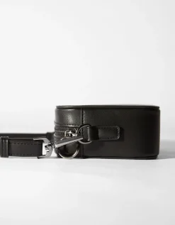 BERSHKA Sac bandoulière rigide Noir Shop