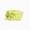 BERSHKA Sac bandoulière similicuir papillon Lime Best Sale