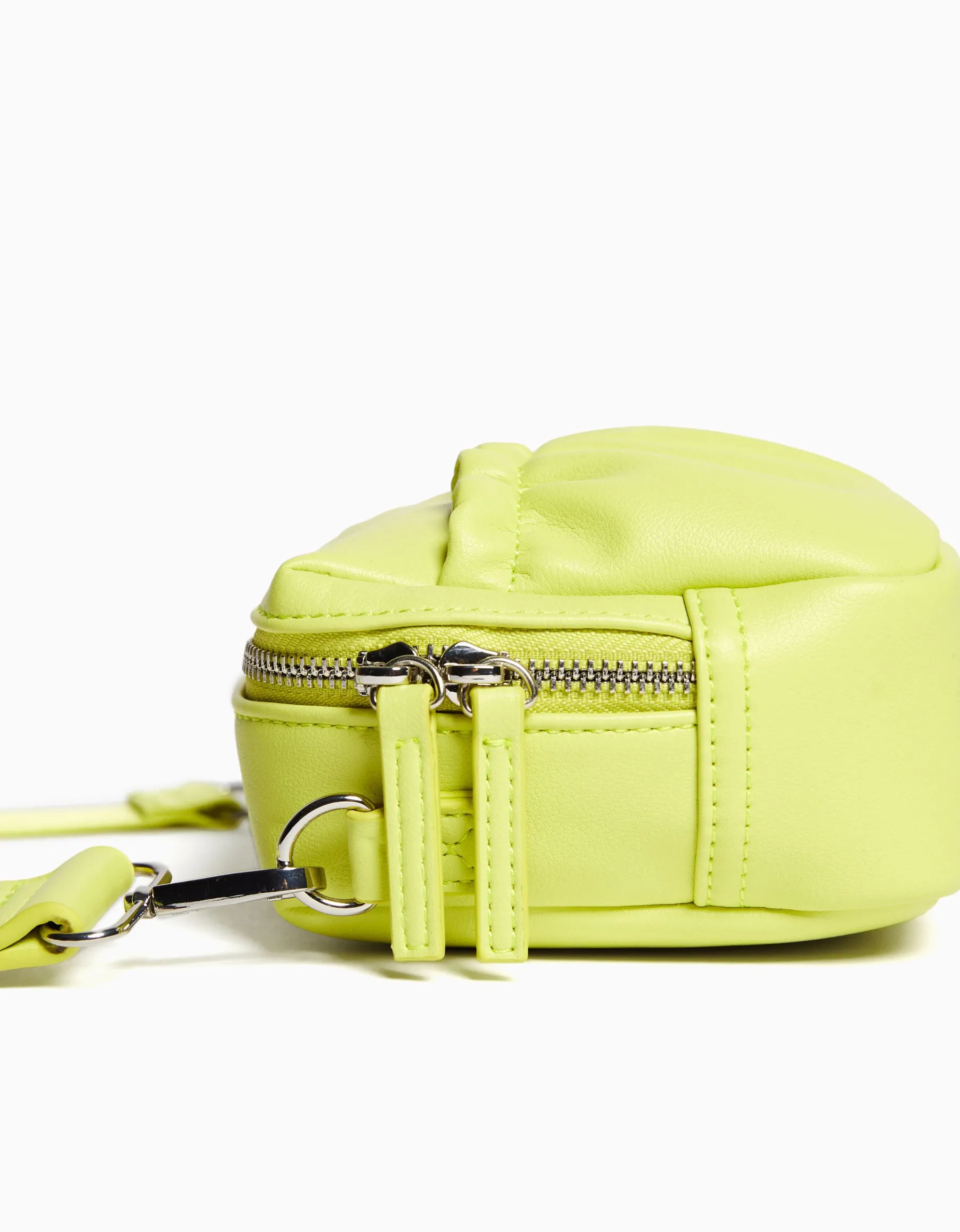 BERSHKA Sac bandoulière similicuir papillon Lime Best Sale