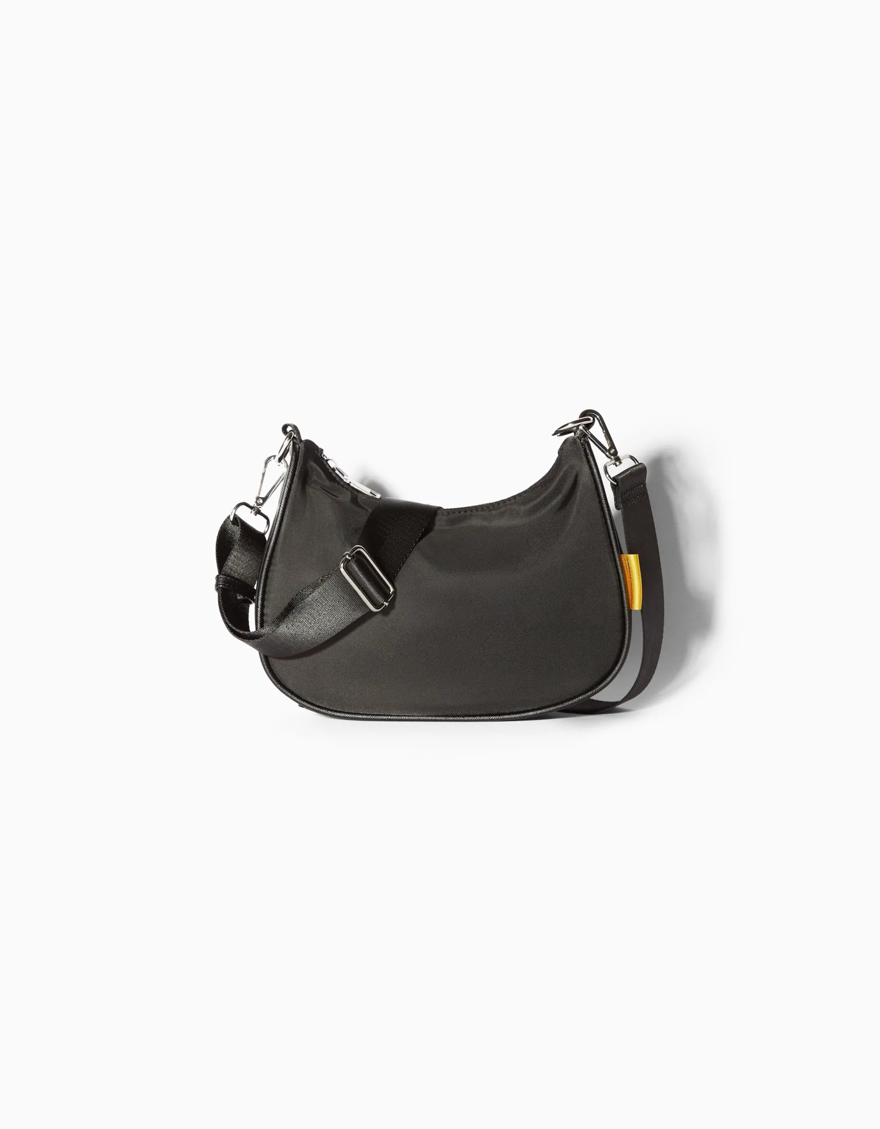 BERSHKA Sac besace anse Noir Flash Sale