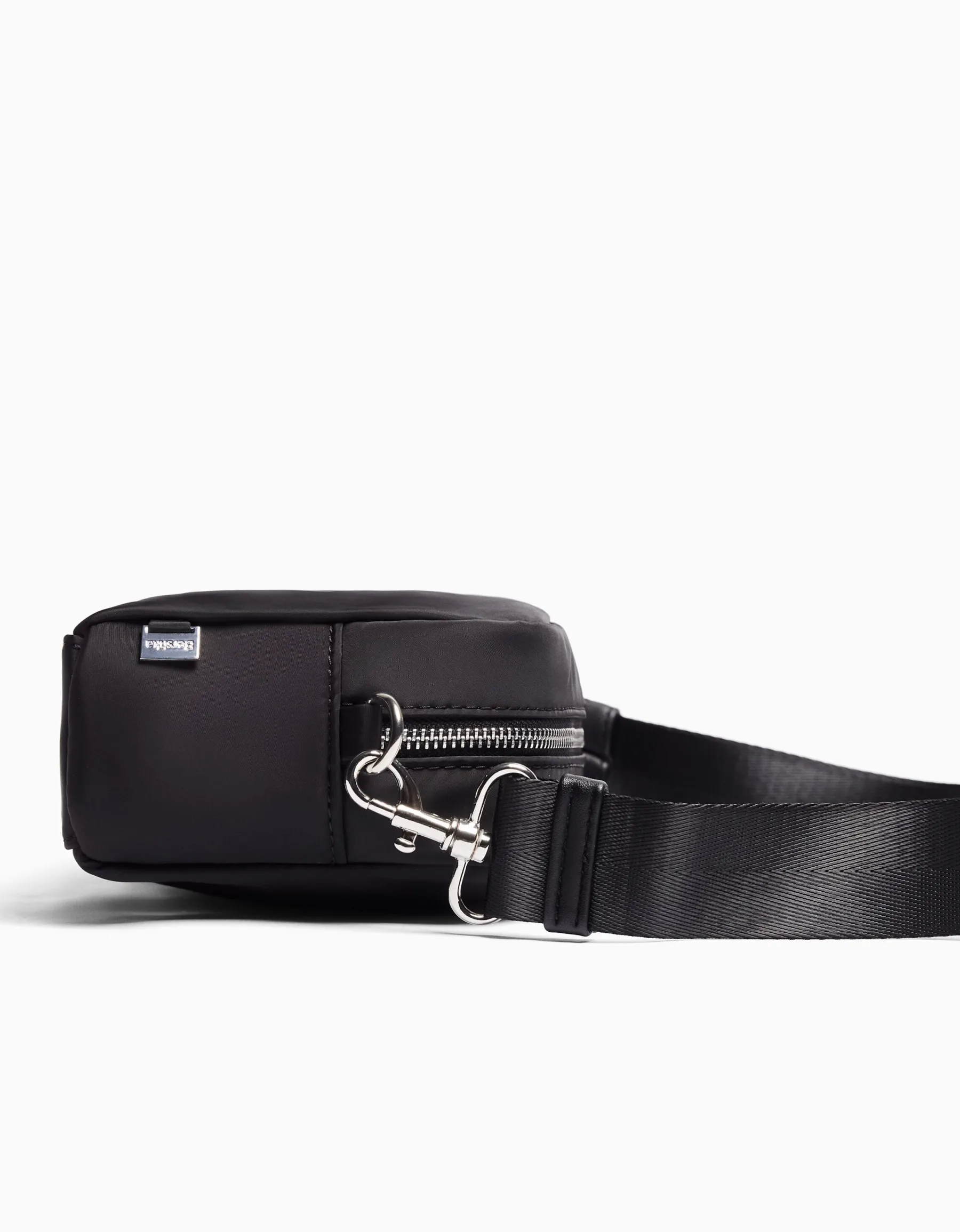 BERSHKA Sac besace uni Noir New