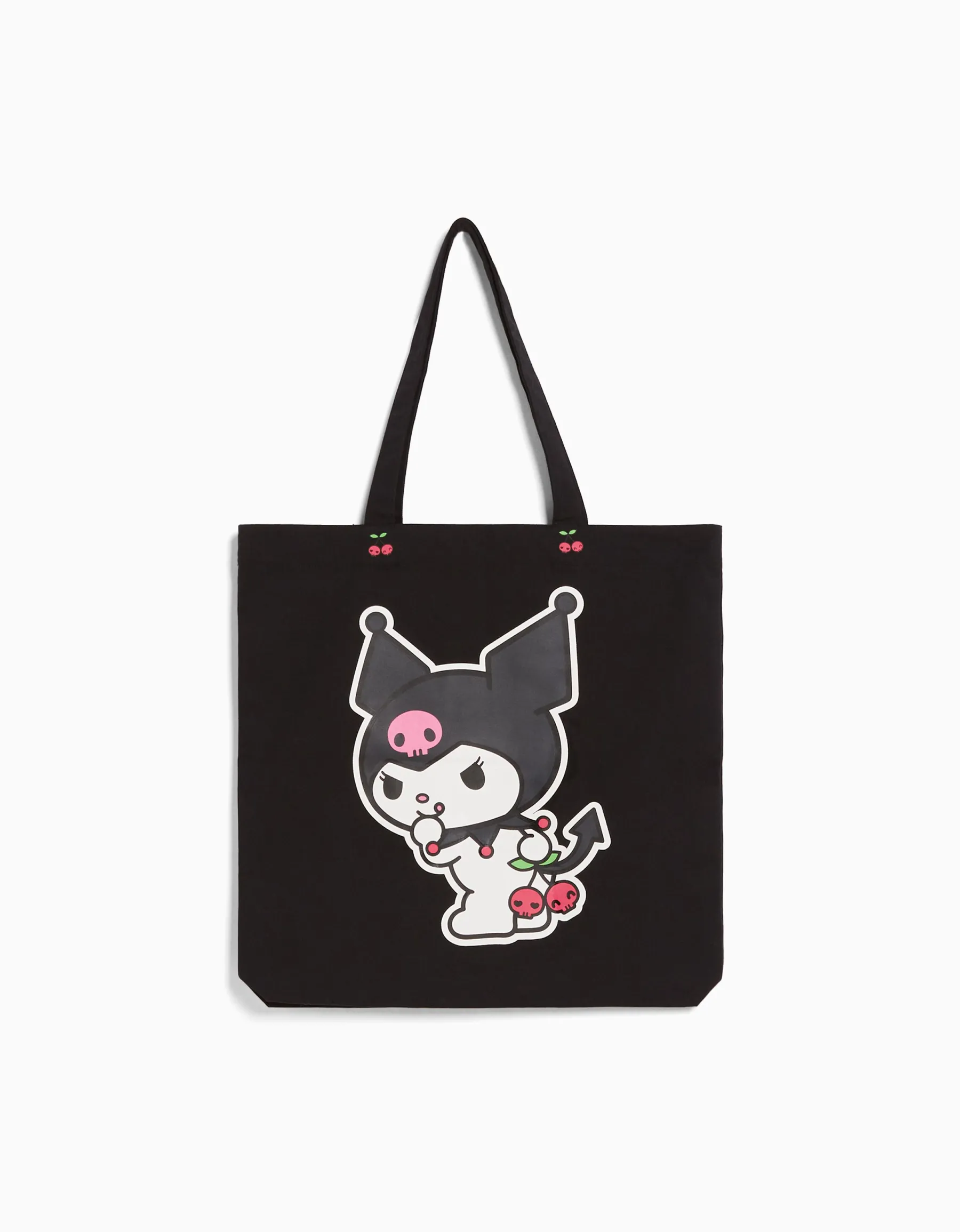 BERSHKA Sac cabas toile imprimé Kuromi Noir Flash Sale