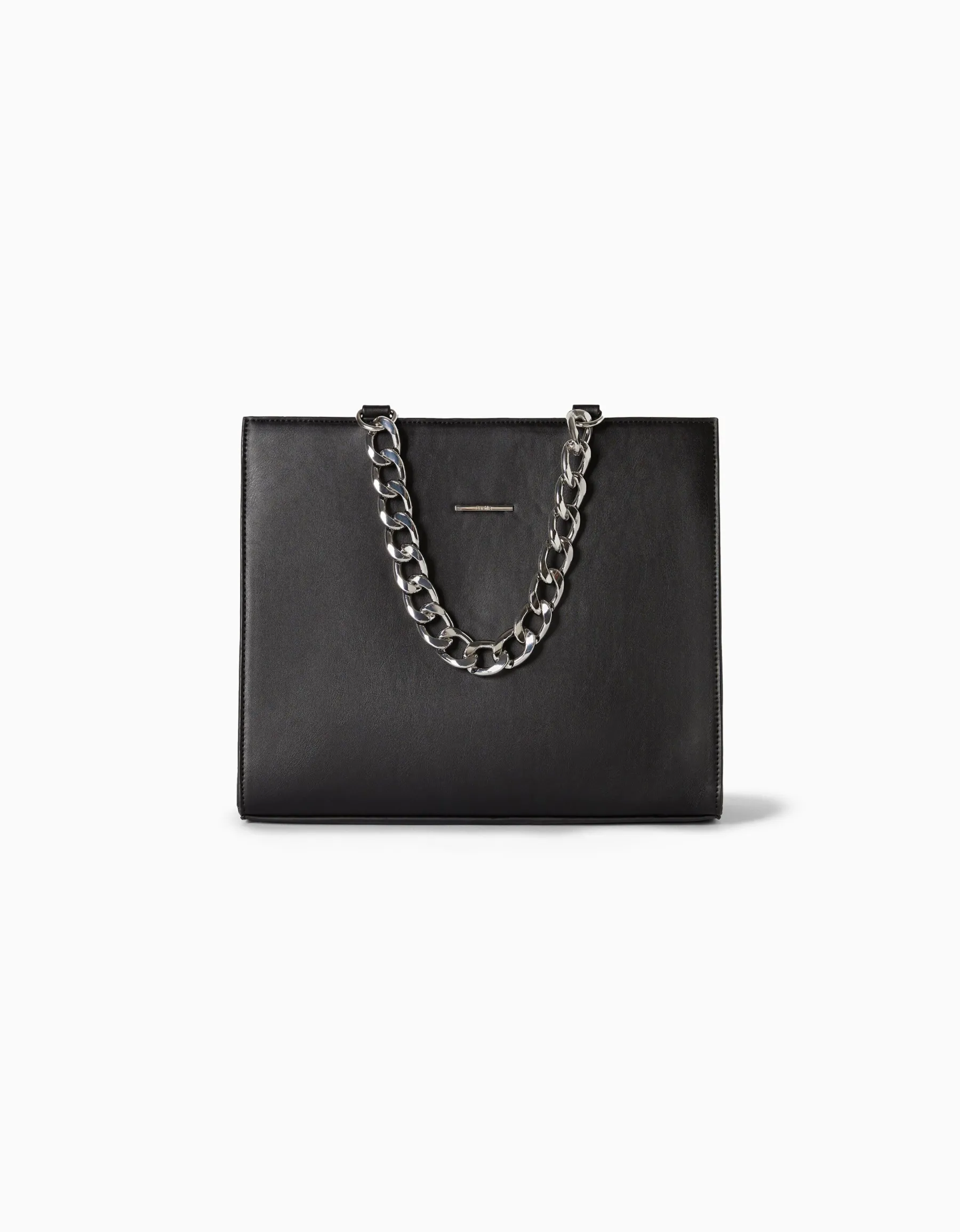 BERSHKA Sac chaîne chunky Noir Store