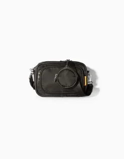BERSHKA Sac crossbody Noir Fashion