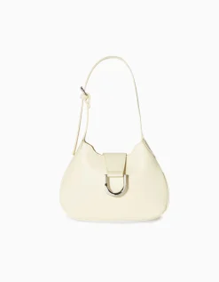 BERSHKA Sac porté épaule boucle effet argent Orange Fashion