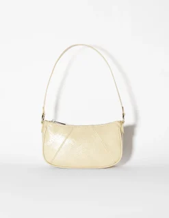 BERSHKA Sac porté épaule similicuir Beige Clearance