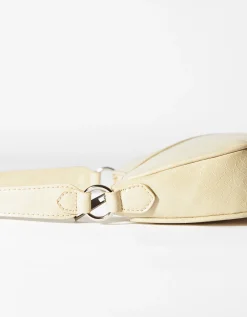 BERSHKA Sac porté épaule similicuir Beige Clearance