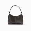 BERSHKA Sac porté épaule tissu Noir Cheap