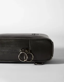 BERSHKA Sac sling Noir Fashion
