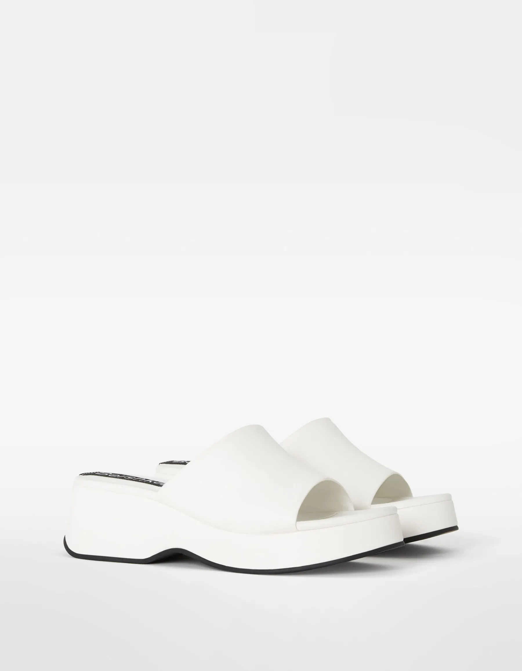BERSHKA Sandales plateforme Blanc Best Sale