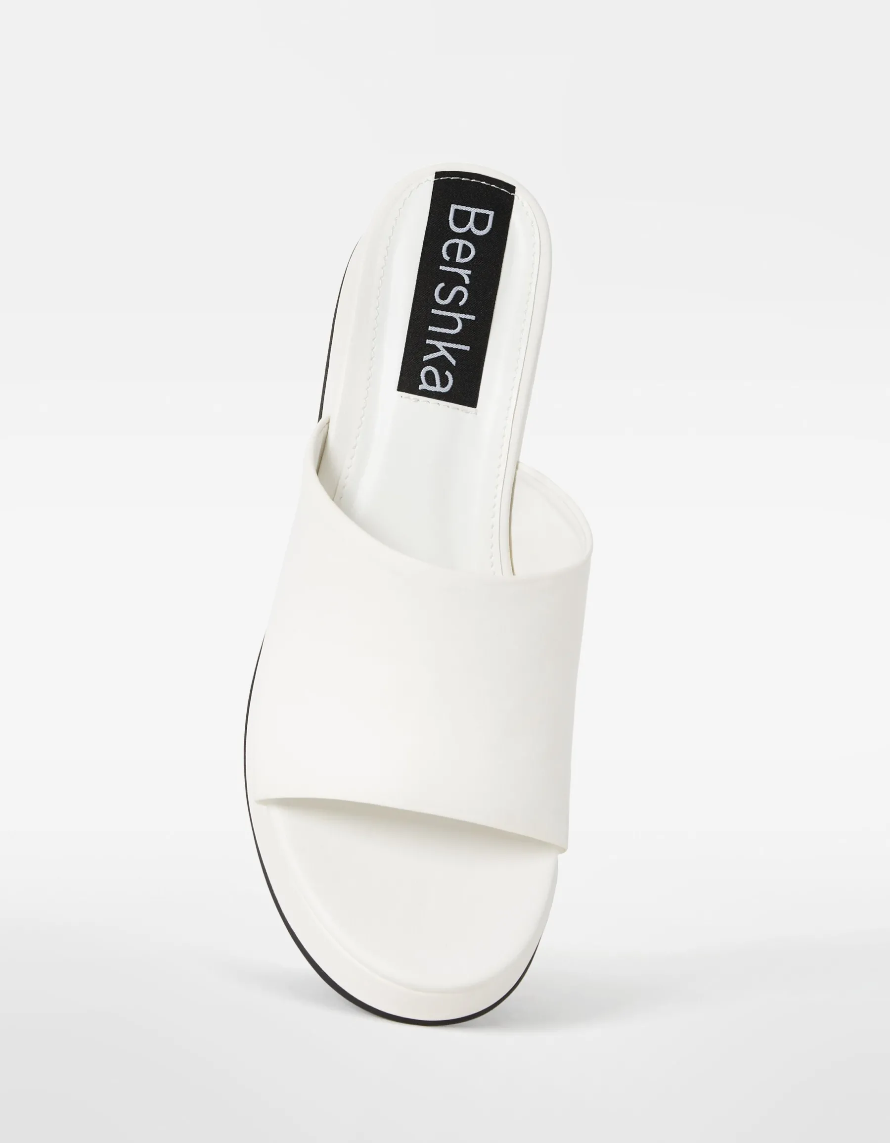 BERSHKA Sandales plateforme Blanc Best Sale