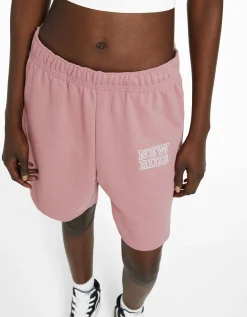BERSHKA Short molleton coton Gris Best Sale