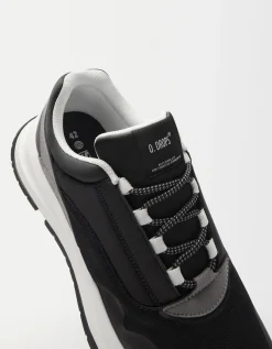 BERSHKA Sneakers avec tissu homme Blanc Clearance