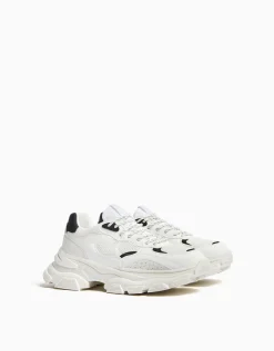 BERSHKA Sneakers semelle épaisse avec mesh homme Multicouleur Online