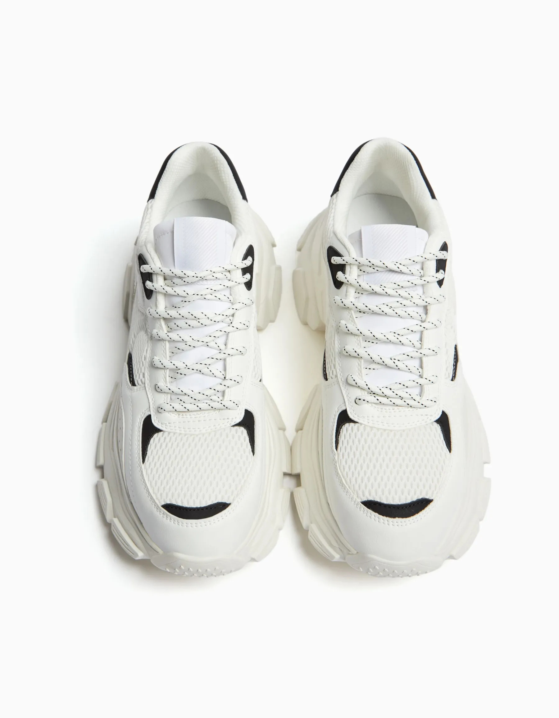 BERSHKA Sneakers semelle épaisse avec mesh homme Multicouleur Online