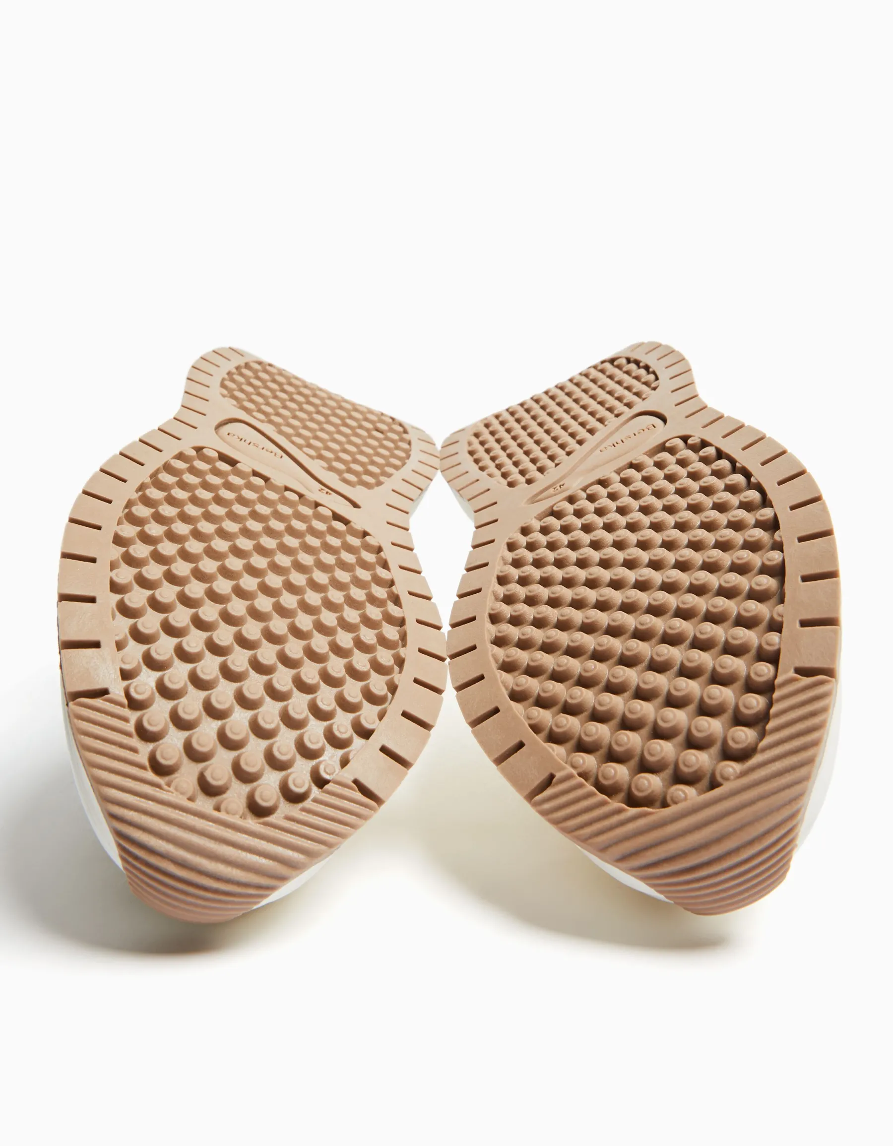 BERSHKA Sneakers semelle épaisse avec mesh homme Blanc Shop