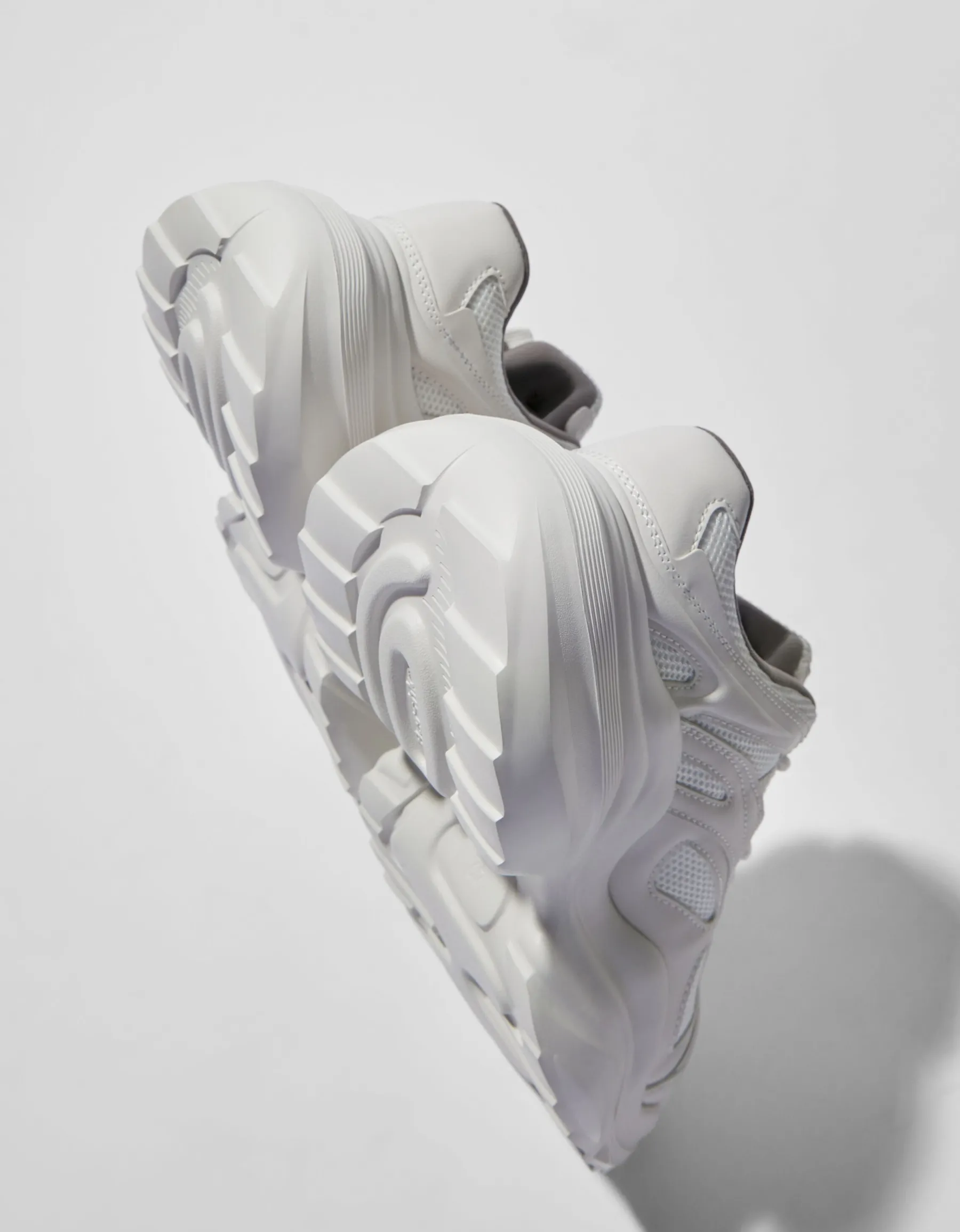 BERSHKA Sneakers volume avec mesh homme Blanc Store