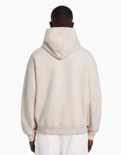 BERSHKA Sweat capuche boxy fit Gris New