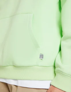 BERSHKA Sweat capuche oversize Vert Online