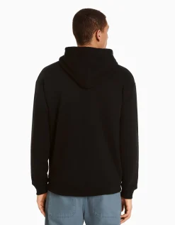 BERSHKA Sweat capuche oversize Noir Flash Sale
