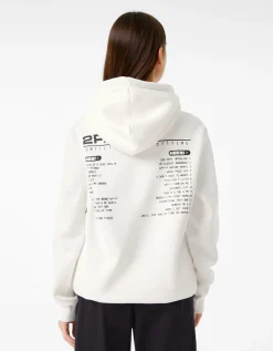 BERSHKA Sweat capuche Tupac Blanc Clearance