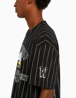 BERSHKA T-shirt manches courtes boxy fit Snoopy Noir Flash Sale