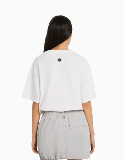 BERSHKA T-shirt manches courtes boxy fit imprimé TOKYO REVENGERS Noir Cheap