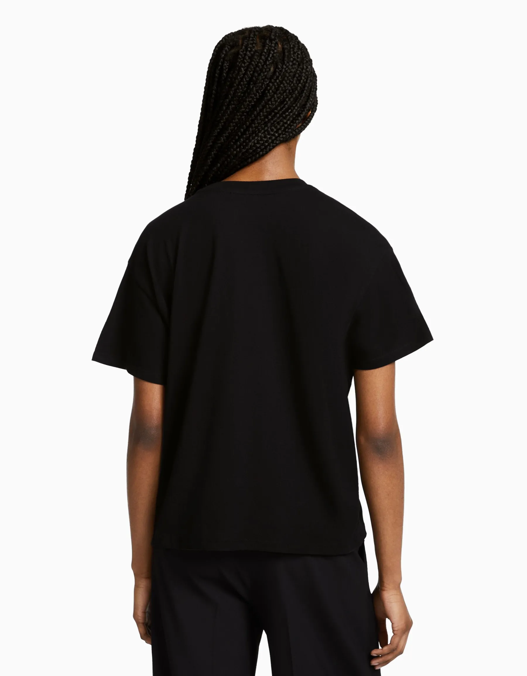 BERSHKA T-shirt manches courtes imprimé Blanc Flash Sale